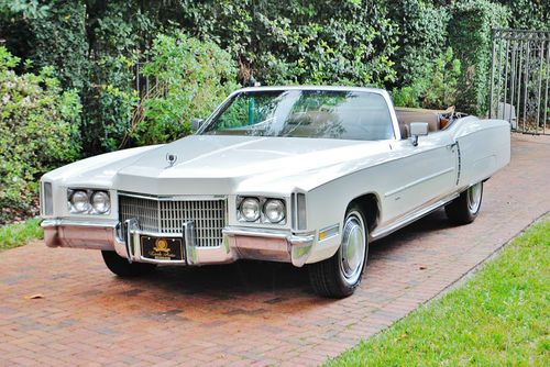 Simply beautifull mainly original 71 cadillac eldorado convertible 66,616 mile's