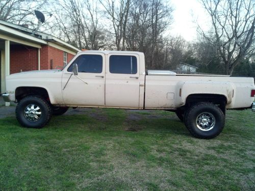 1987 chevrolet 4x4 v30 crew cab dually silverado 454 automatic