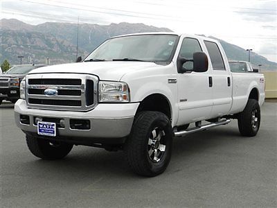 Ford crew cab xlt 4x4 powerstroke diesel custom lift wheels tires auto tow