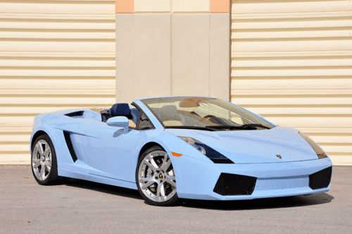 2008 lamborghini gallardo spyder 7k miles $260k sticker!! e-gear