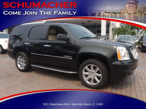 2011 gmc yukon 4dr 1500 denali leather navigation sunroof 3rd row clean carfax