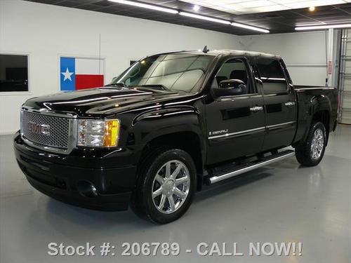 2009 gmc sierra denali crew awd htd lthr chrome 20's 9k texas direct auto