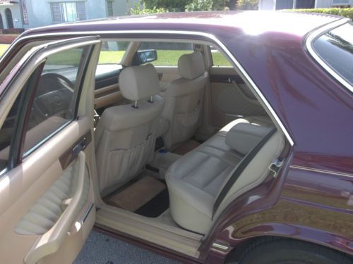 420 SEL Mercedes Benz new Burgandy paint interior tan leather new michelin tires, image 2