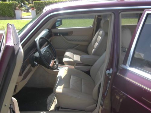 420 SEL Mercedes Benz new Burgandy paint interior tan leather new michelin tires, image 3