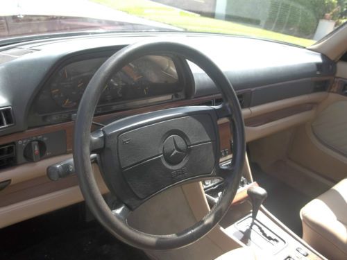 420 SEL Mercedes Benz new Burgandy paint interior tan leather new michelin tires, image 4