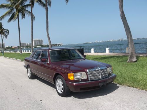 420 SEL Mercedes Benz new Burgandy paint interior tan leather new michelin tires, image 5