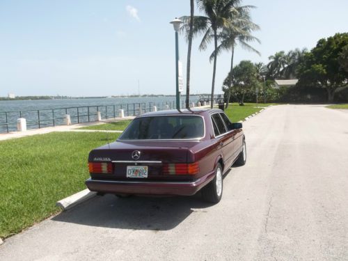 420 SEL Mercedes Benz new Burgandy paint interior tan leather new michelin tires, image 6