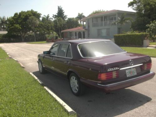 420 SEL Mercedes Benz new Burgandy paint interior tan leather new michelin tires, image 7