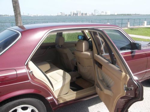 420 SEL Mercedes Benz new Burgandy paint interior tan leather new michelin tires, image 8