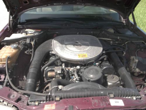 420 SEL Mercedes Benz new Burgandy paint interior tan leather new michelin tires, image 10