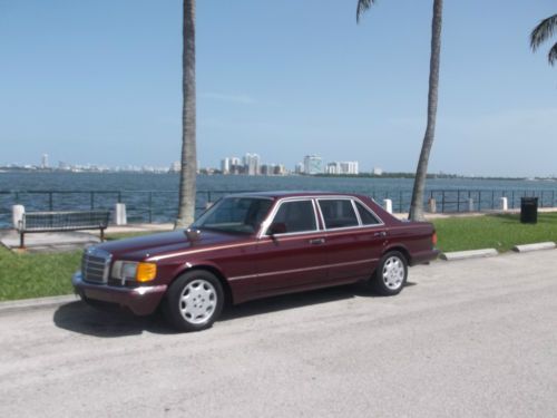 420 SEL Mercedes Benz new Burgandy paint interior tan leather new michelin tires, image 11