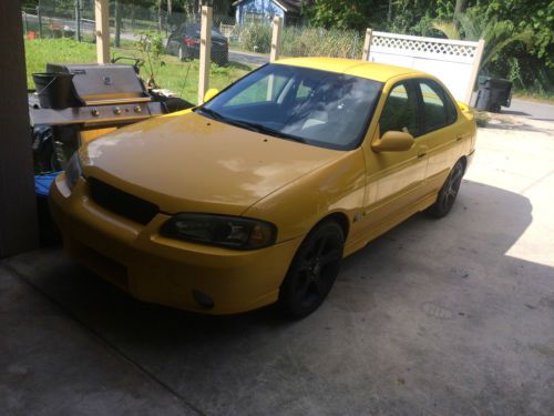 2003 nissan sentra ser spec-v 2.5l aftermarket work  6 speed no reserve