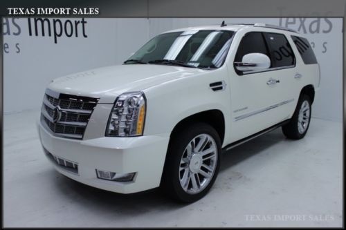 2012 escalade awd platinum edition,rear entertainment,white diamond,we finance