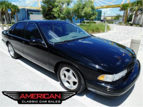 Extra clean 96 chevrolet impala super sport low miles black/gray leather