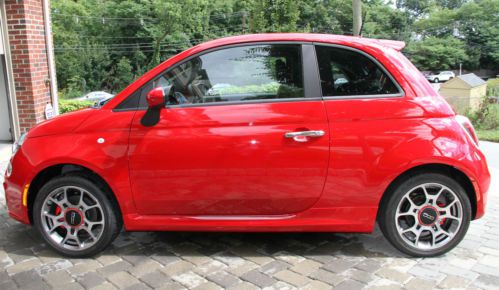 Fiat 500 2013 sport hatchback *red* automatic transmission