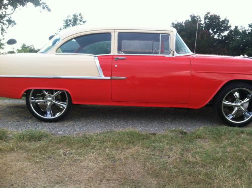 1955 chevrolet bel air 2 door post, restored, new everything, no rust, texas