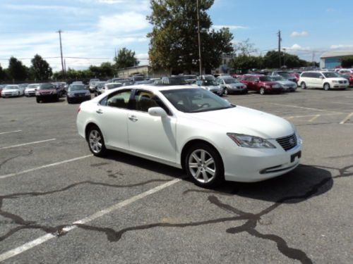 08 lexus es350 pearl white great buy low miles 32k luxury car lqqqk leather roof