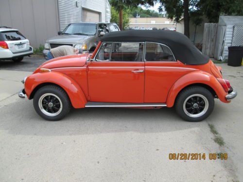 Restored 1971 volkswagon beetle convertable