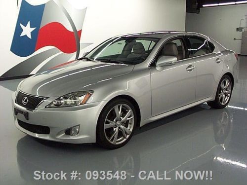 2009 lexus is250 climate seats sunroof nav rear cam 69k texas direct auto