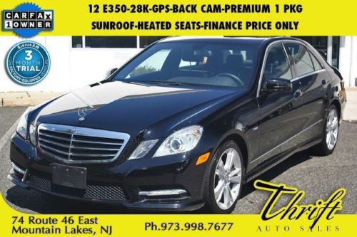 12 e350-28k-gps-back cam-premium 1 pkg-sunroof-heated seats-finance price only