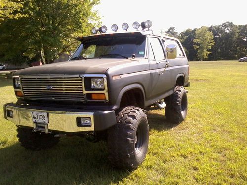 82 ford bronco 347 stroker 4x4 spl sound monster 5.0 roller pulls wheelies!!!