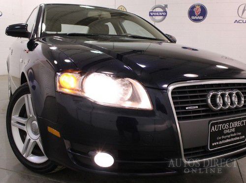 We finance 2007 audi a4 2.0t quattro awd clean carfax prempkg mroof 6cd htdsts