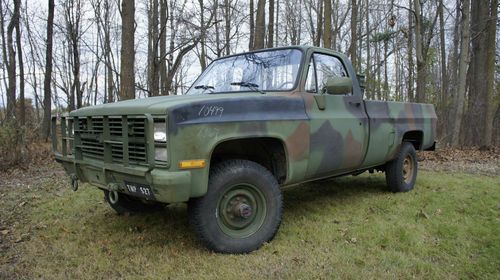 1986 chevy m1008 cucv k30 1 ton army pick-up