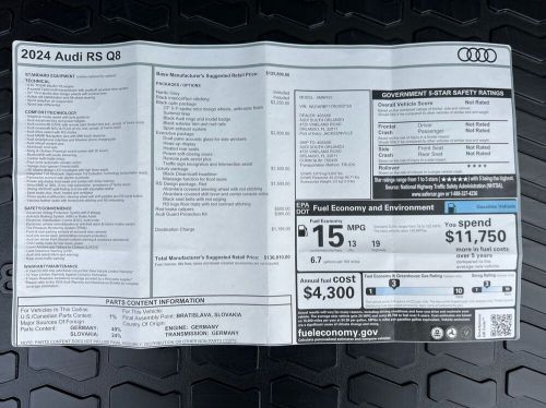 2024 Audi RS Q8 4.0T quattro, US $129,900.00, image 34