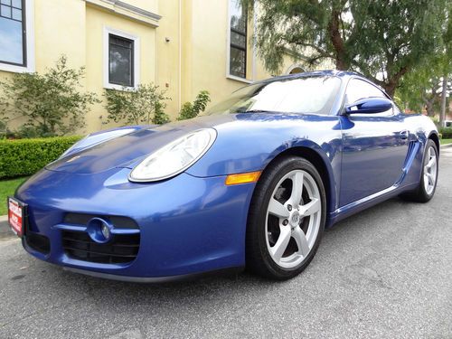 2007 porsche cayman 2.7 colbalt blue clean carfax certified manual no reserve