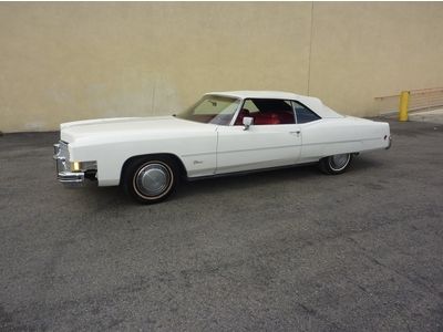 1973 cadillac eldorado convertible orig leather new top great driver  nice car