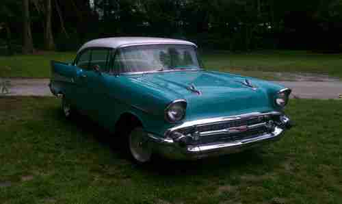1957 CHEVY BELAIR  2 DOOR HARD TOP CHEVROLET, image 11