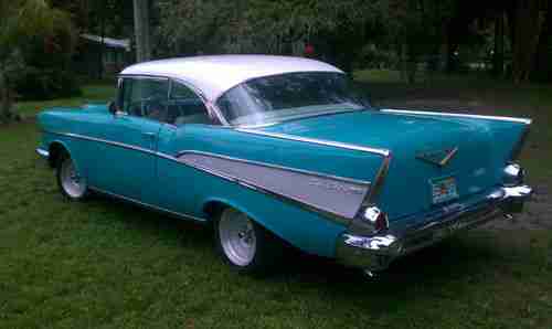 1957 CHEVY BELAIR  2 DOOR HARD TOP CHEVROLET, image 13