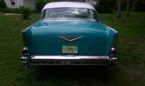 1957 CHEVY BELAIR  2 DOOR HARD TOP CHEVROLET, image 18