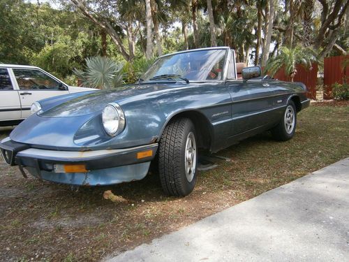 1987 alfa romeo spider veloce convertible  2.0l