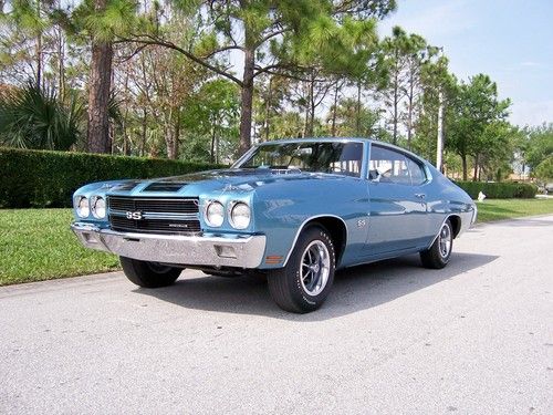 1970 chevelle ss 454, ls5, 4 spd, numbers match, fresh frame off, 2 build sheets