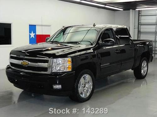 2010 chevy silverado ltz crew 4x4 htd leather 20's 43k texas direct auto