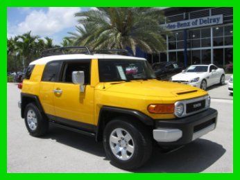 08 yellow automatic f-j cruiser 4l v6 suv *cd changer *subwoofer *low miles *fl