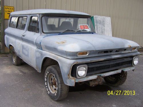 1966 suburban 2 door with rear barn doors