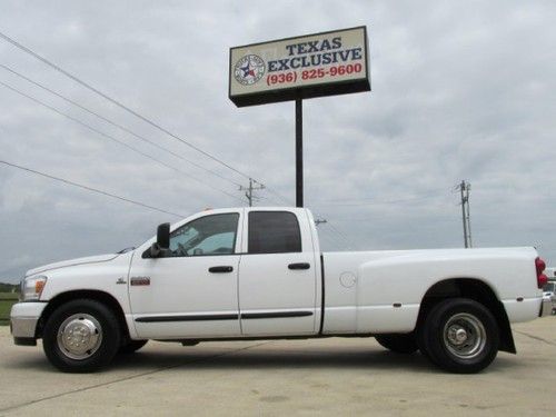 2007 quad cab 1 ton dually slt cummins turbo diesel 6 spd manual clean texas trk