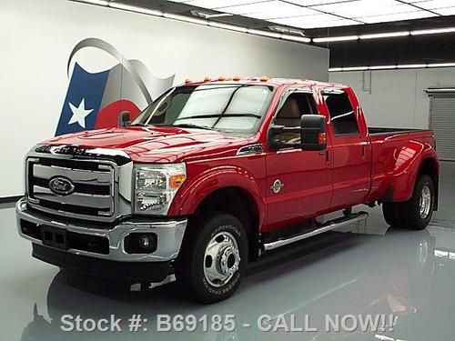 2011 ford f-350 lariat diesel crew fx4 4x4 drw nav 37k! texas direct auto