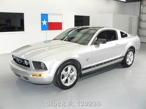 2009 ford mustang v6 pony glassback sunroof leather 46k texas direct auto