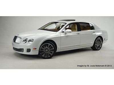 2012 bentley continental flying spur speed arctica magnolia saddle 2994 miles!