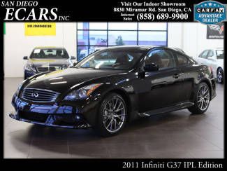 2011 infiniti g37s ipl edition black on red interior 16k miles factory warranty