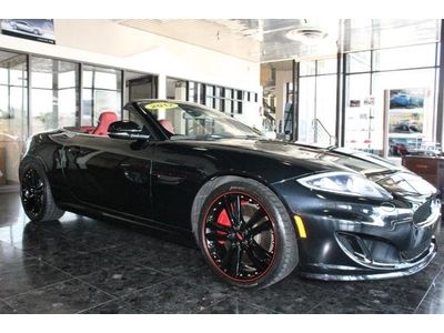 Xkr jaguar select certified convertible  black pack sport seats stunner