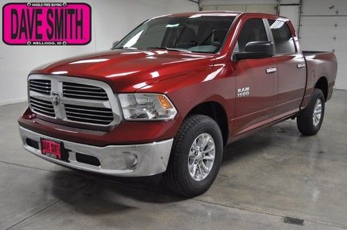 2013 new red dodge big horn crew 4wd 8spd auto premium display pkg security grp!