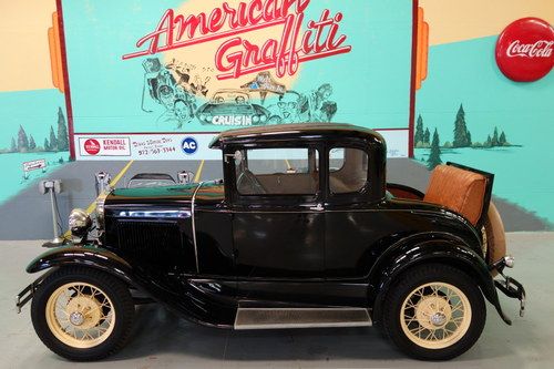 1930 ford model a rumblseat coupe - video &amp; sound - classic 5-window rumble seat