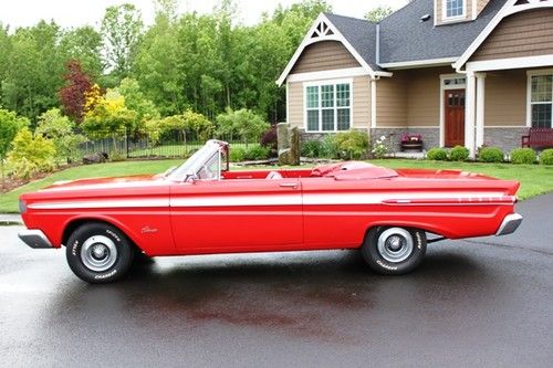 1964 mercury comet caliente survivor "k" code convertible"red"  at ps pb pt