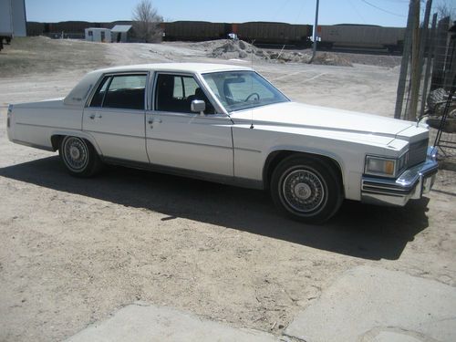 1979 cadillac brougham excellent shape white