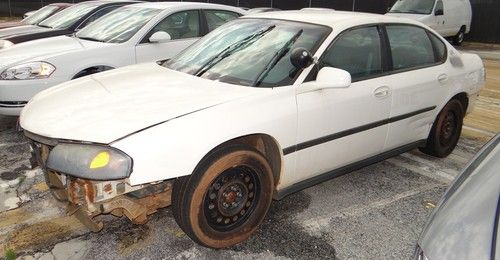 2001 chevrolet impala - for parts/scrap - training car - salvage title - 352343