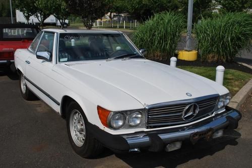 1984 mercedes benz 380sl ** project car ** salvage title ** flood car **